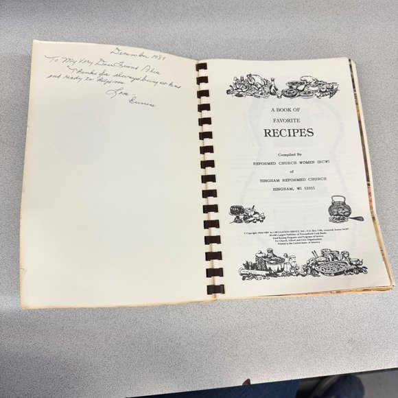 Hingham Sheboygan Wisconsin 100th Anniversary Cookbook Hingham Reformed Church - Picture 4 of 15